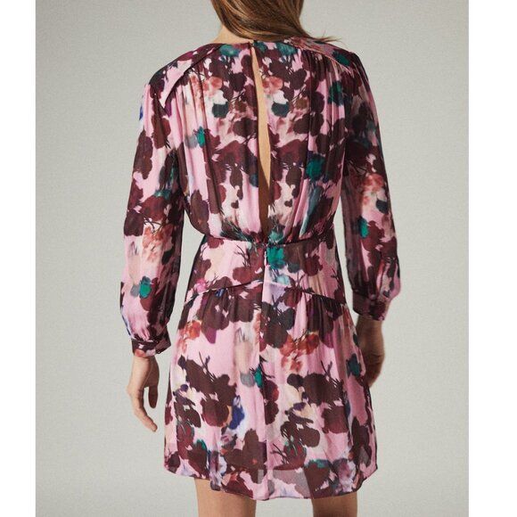 REISS "Josephine" Floral Printed Midi Dress NWT - Picture 11 of 16